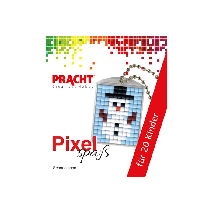 Pixel Set für 20 KinderMotive Schneemann 1 Set