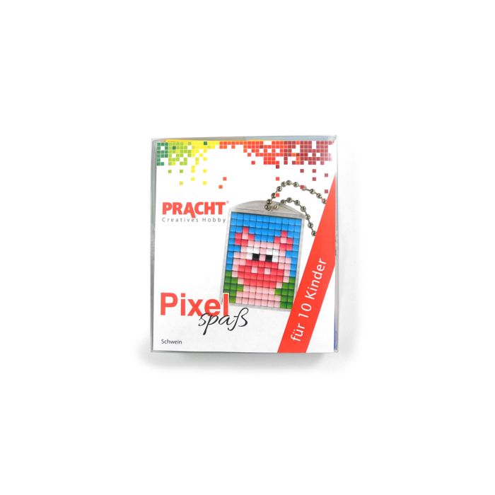 Pixel Set für 10 Kinder Motiv Schwein 1 Set, Bild 1 von 3