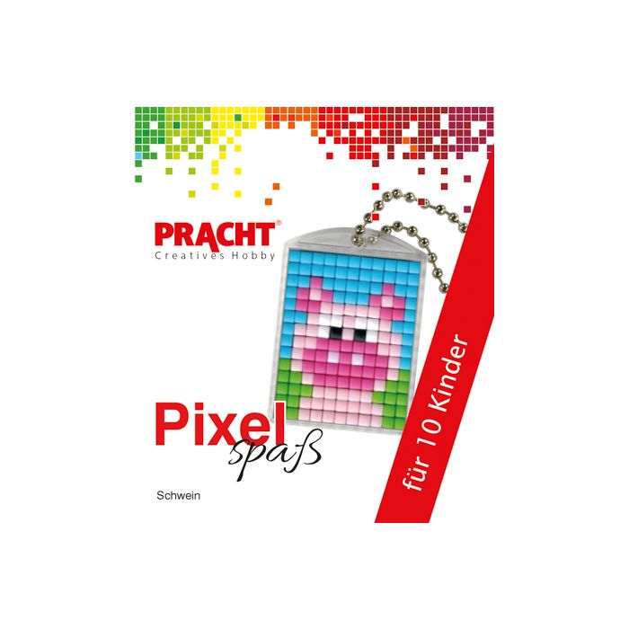 Pixel Set für 10 Kinder Motiv Schwein 1 Set, Bild 3 von 3