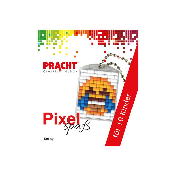 Pixel Set für 10 Kinder Motiv Smilie 1 Set