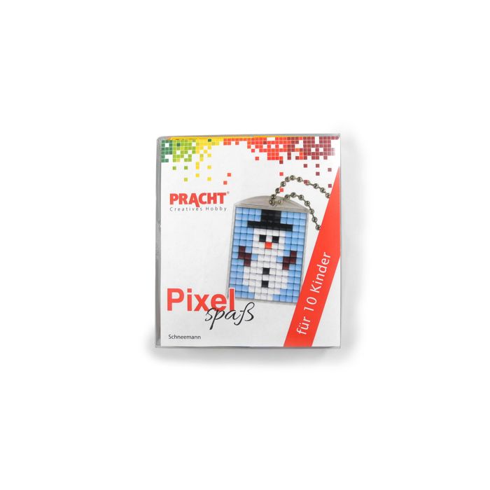 Pixel Set für 10 Kinder Motiv Schneemann 1 Set
