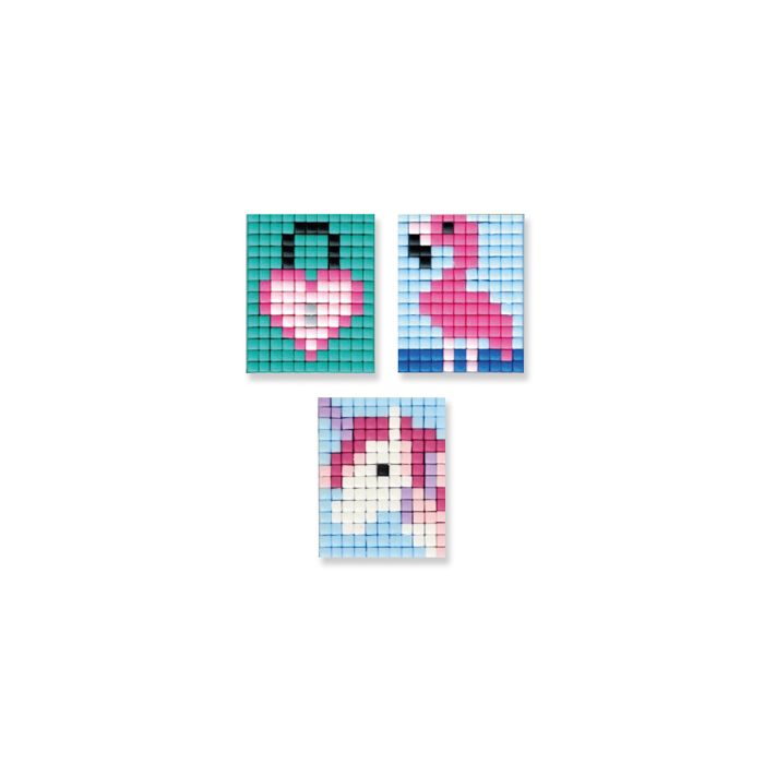 Pixel Set im Ei Ostern, Mädchen Einhorn 120x90 mm 1 Set
