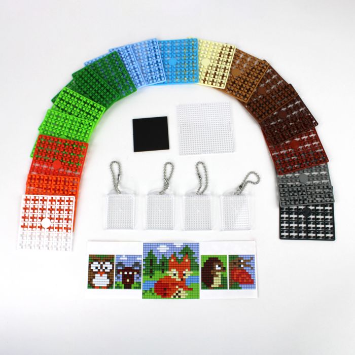 Pixel Bastelset 44 4 Medaillons+Grundplatte / Fuchs P90085-63501 4016490890768  