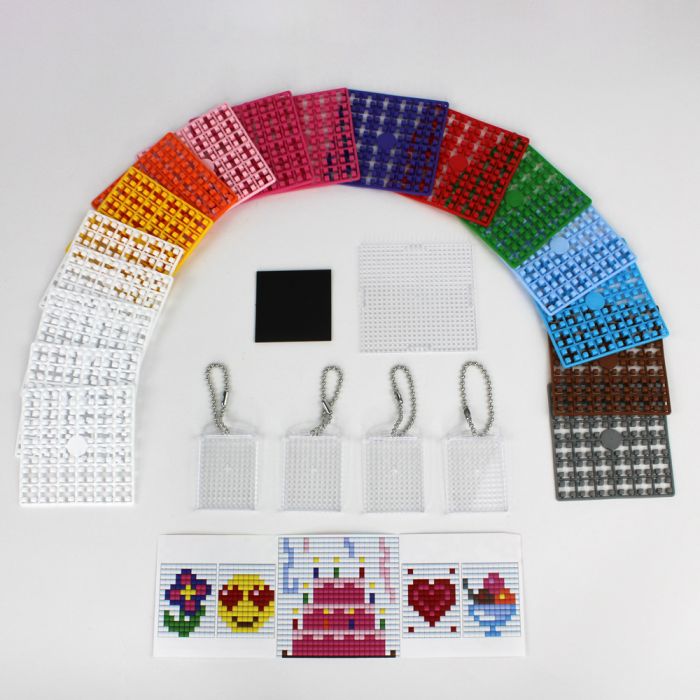 Pixel Bastelset 45 4 Medaillons+Grundplatte / Kuchen P90086-63501 4016490890775  