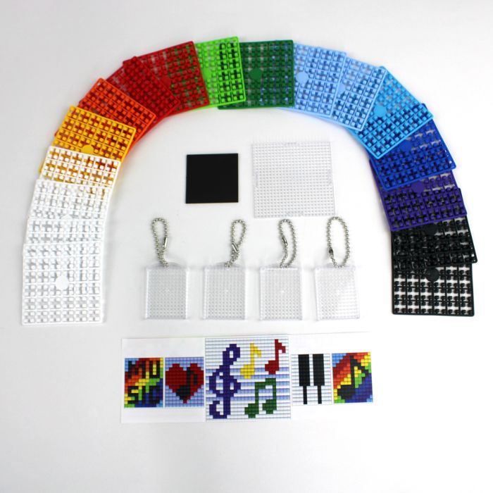 Pixel Bastelset 47 4 Medaillons+Grundplatte / Musik, Bild 3 von 3