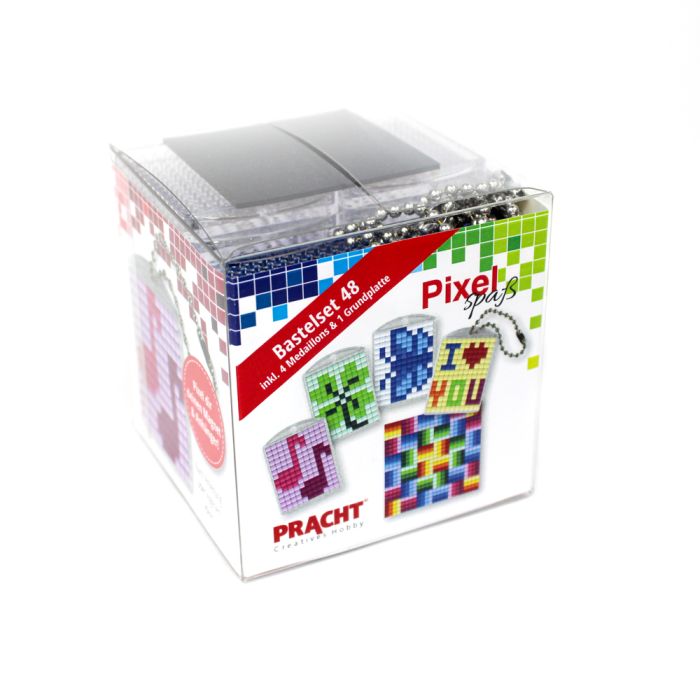 Pixel Bastelset 48 4 Medaillons+Grundplatte / Muster Jasmin P90089-63501 4016490890805  