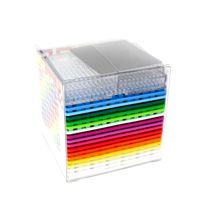 Pixel Bastelset 49 4 Medaillons+Grundplatte / Muster, Bild 2 von 3