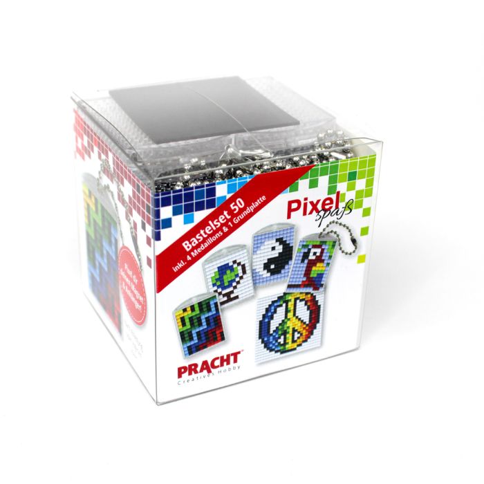 Pixel Bastelset 50 4 Medaillons+Grundplatte / Peace P90091-63501 4016490890829  