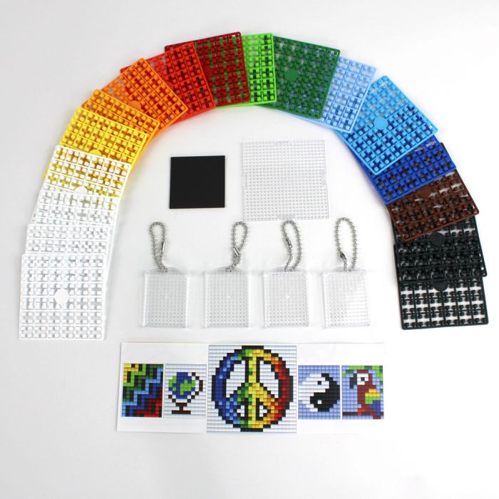 Pixel Bastelset 51 4 Medaillons+Grundplatte / Pferde P90092-63501 4016490890836  