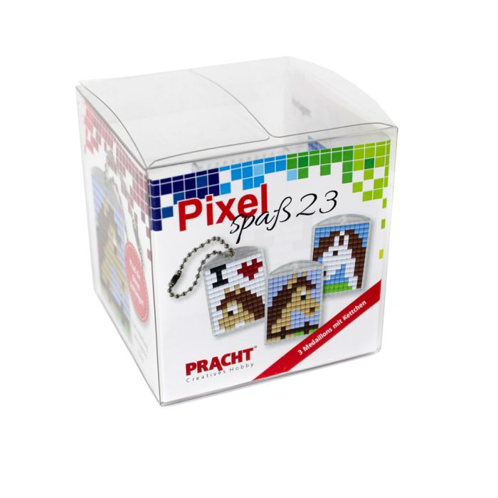 Pixel Spaß 23 3 Medaillons / Pferde P90098-63501 4016490890898  