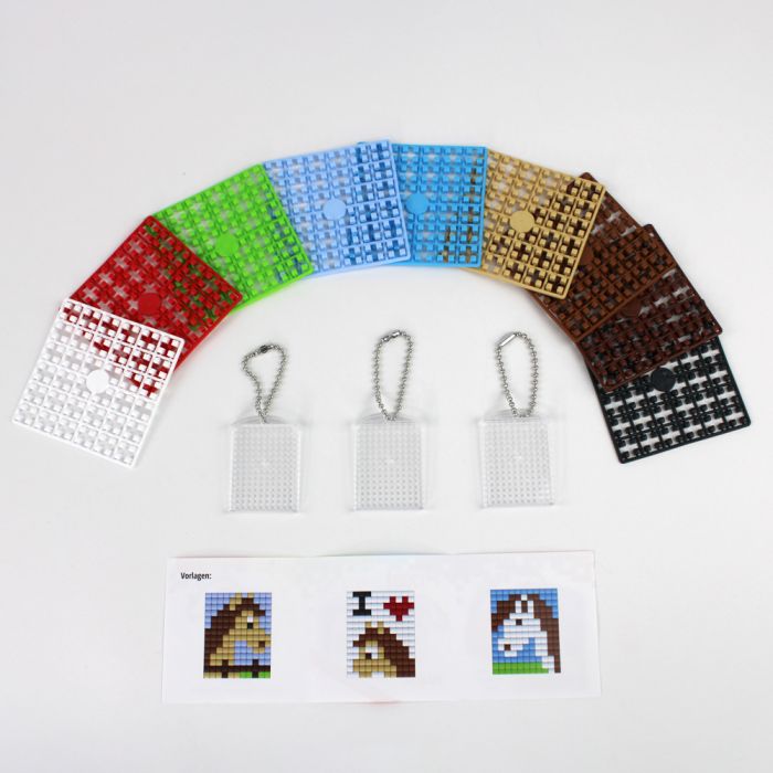 Pixel Spaß 23 3 Medaillons / Pferde P90098-63501 4016490890898  