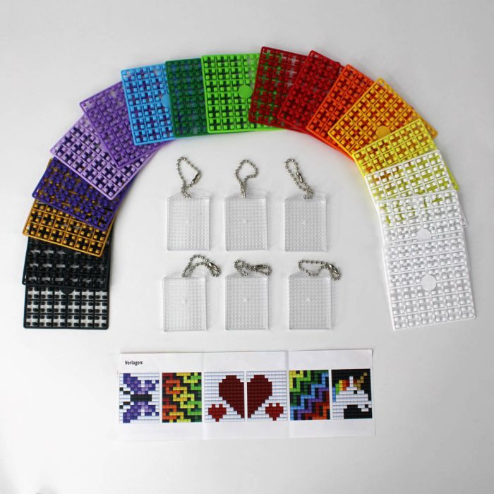 Pixel Bastelset 53 6 Medaillons / Einhorn, Bild 3 von 3
