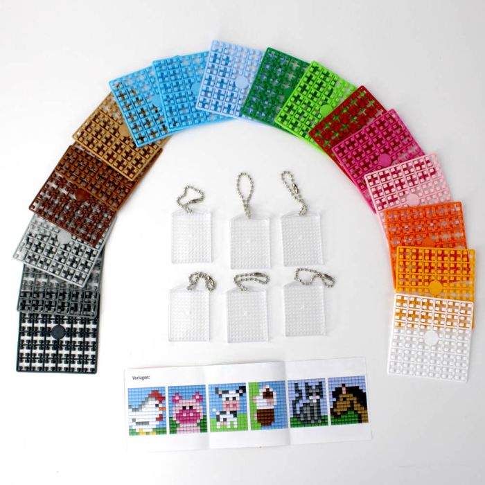 Pixel Bastelset 56 6 Medaillons / Tiere P90107-63501 4016490890997  