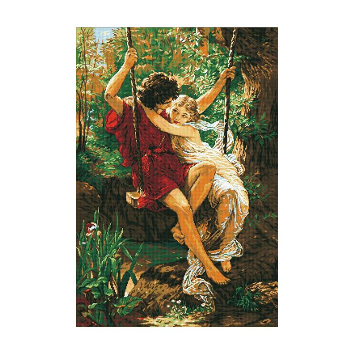 Ladybird Stickset Liebhaber auf einer Schaukel 78x127 cm, Bild 3 von 3