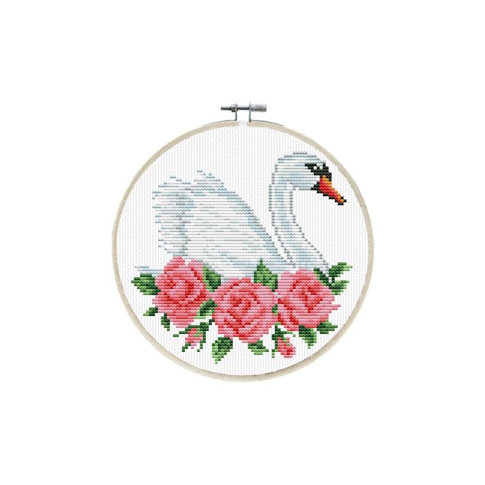 Ladybird Stickset Rose Swan Ø 15,2 cm S240-059 4895225914296  