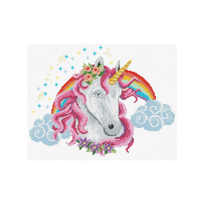 Ladybird Stickset Regenbogen-Einhorn 26,6x21 cm