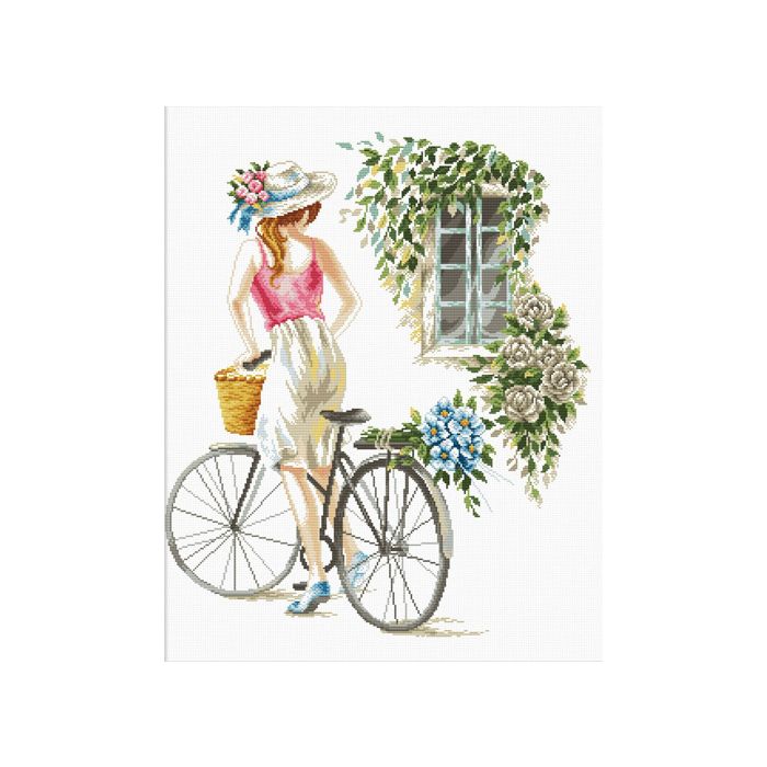 Ladybird Stickset Bicycle Girl 43 x 51 cm S640-078 4897073241579  