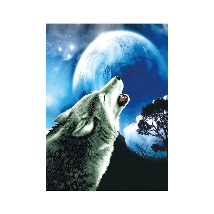 Ladybird Stickset Howling Wolf 46,4x63 cm S650-027 4897073241937  