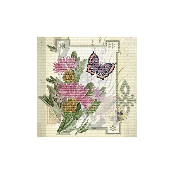 Ladybird Stickset Thistle Bouquet 32,2 x 32,2 cm S650-031 4895225914746  