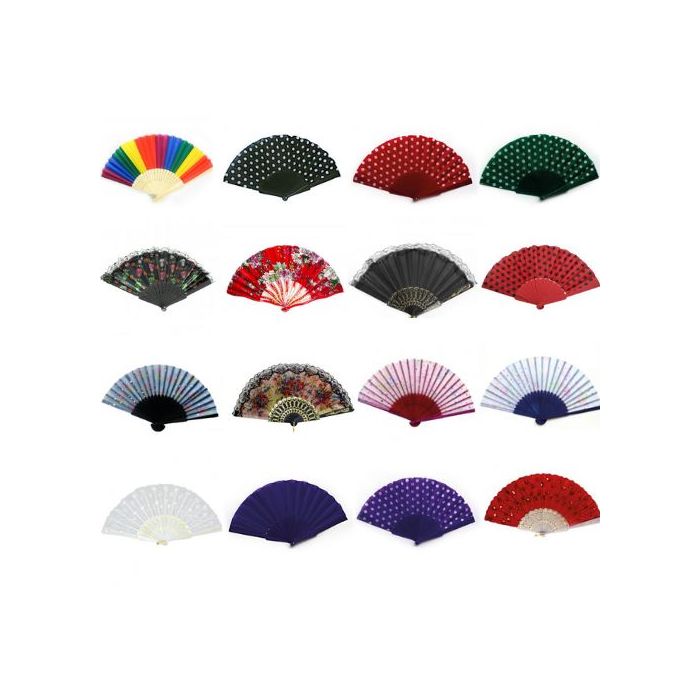 Handfächer, Fächer Taschenfächer Windfächer Stofffächer Sommerfächer Klappfächer
