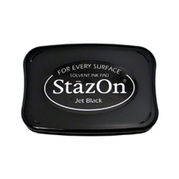 Stempelkissen StazOn groß Jet Black 95x65 mm
