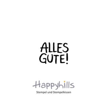 Stempel Alles Gute 1,9x2,5 cm