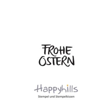 Stempel Frohe Ostern 1,9x3 cm