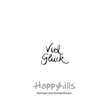 Stempel viel Glück 2x2,6 cm
