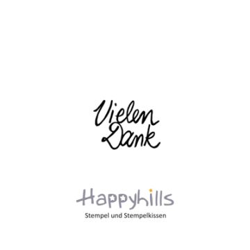 Stempel Vielen Dank 2,3x1,7 cm