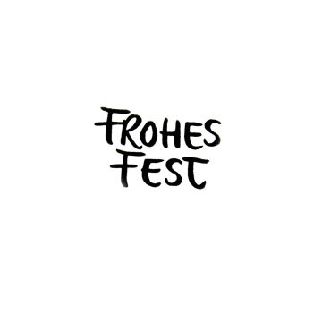 Stempel Frohes Fest 2,4x2 cm Frohes Fest Weihnachten Ostern
