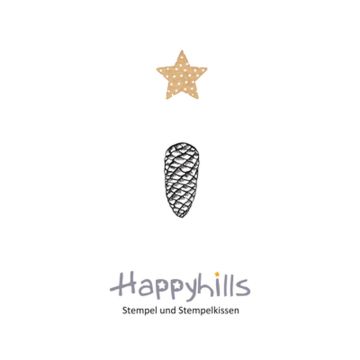 Stempel Tannenzapfen 1,3x2,8 cm Weihnachten