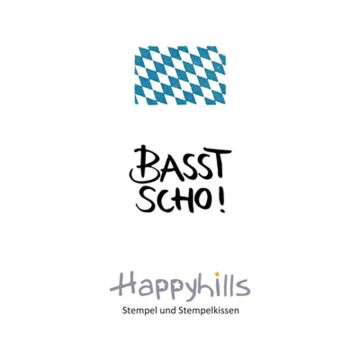 Stempel Basst scho 2,5x3,5 cm