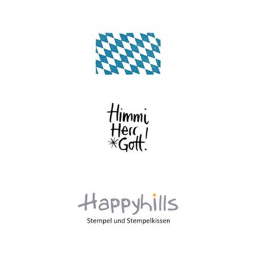 Stempel Himmi Herr Gott 2,3x1,7 cm