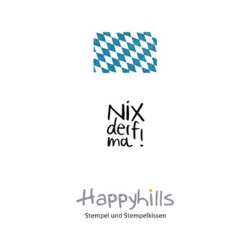Stempel Nix derf ma 2,3x1,9 cm