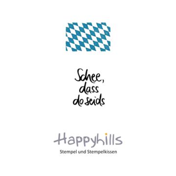 Stempel Schee dass do seids 2,1x2,5 cm