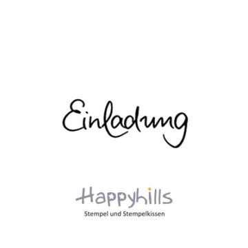 Stempel Einladung 4,5x1,8 cm