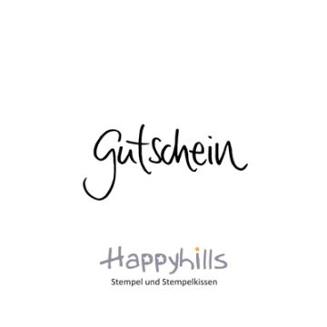 Stempel Gutschein 2,2x4,8 cm