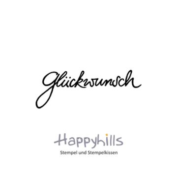 Stempel Glückwunsch 4,8x1,78 cm