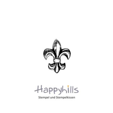 Stempel Lilie Ornament 3x2,4 cm