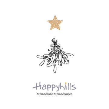 Stempel Mistelzweig 3x2,1 cm