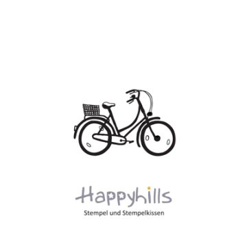 Stempel Fahrrad 4x2,63 cm