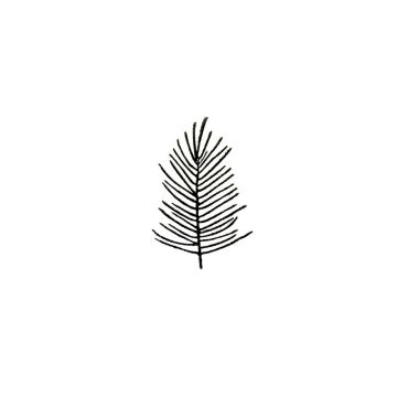 Stempel Baum 2x3 cm Baum