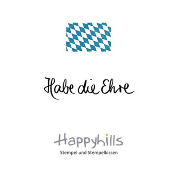 Stempel Habe die Ehre 4,8x1,2 cm