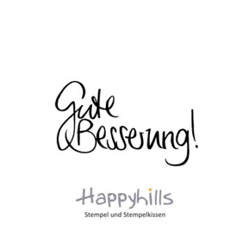 Stempel Gute Besserung 3x5 cm