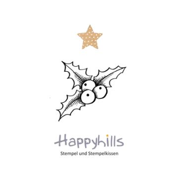 Stempel Mistelblatt 2,9x3,5 cm