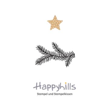 Stempel Tannenzweig 4,4x2,8 cm