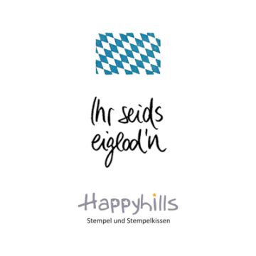 Stempel Ihr seids eiglodn 3,5x3,3 cm