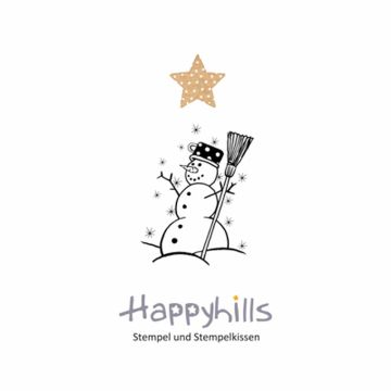 Stempel Schneemann 4,4x3,5 cm