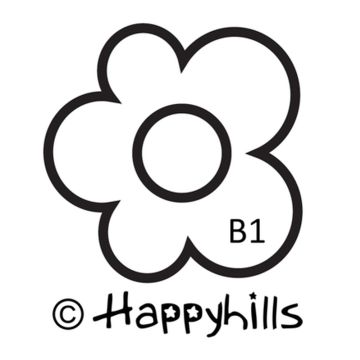 Figurenkegelstempel Blume 2,3 cm