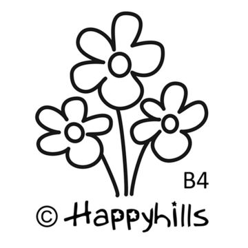 Figurenkegelstempel Blumenstrauß 2,3 cm